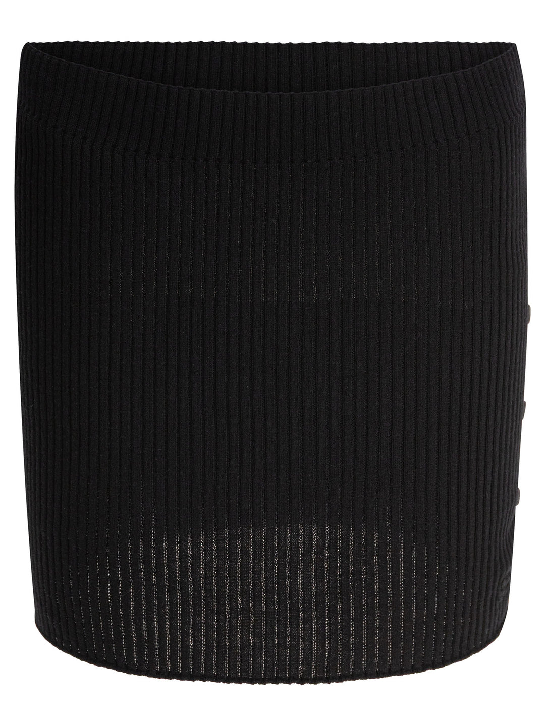 CourrèGes Cotton And Merino Wool Miniskirt Skirts - Black | 017f7b88b91df1857c5fb986f0ad891c46dfa27c