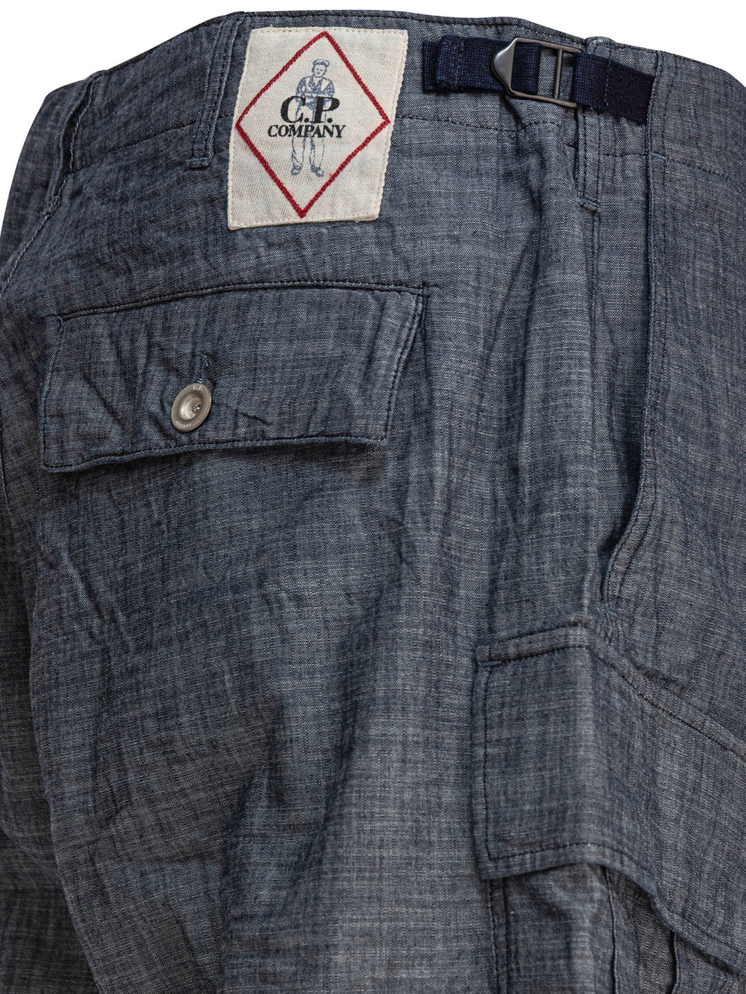 C.P. Company Cargo  In Chambray Shorts - Grey | a881f60bfe4673c1d7548153c8a18147feb8379f