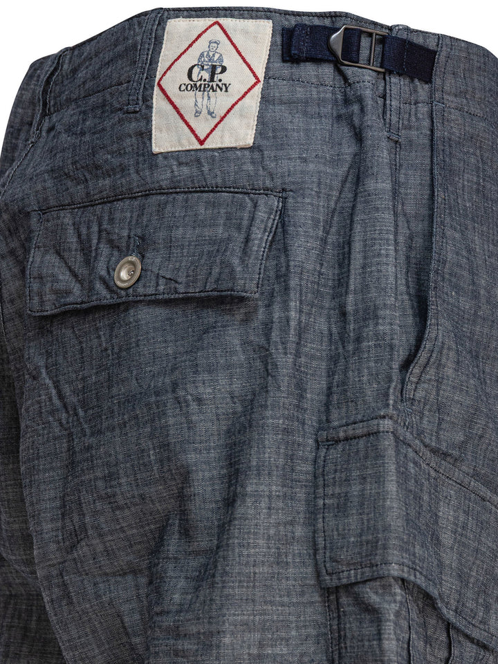 C.P. Company Cargo  In Chambray Shorts - Grey | a881f60bfe4673c1d7548153c8a18147feb8379f