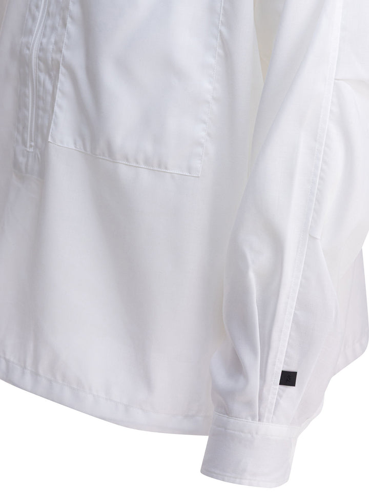 Daiwa Pier 39 Half Zipper Shirt Shirts - White | dc574c6357ccba3aeceac77469a7eeb8c53df263