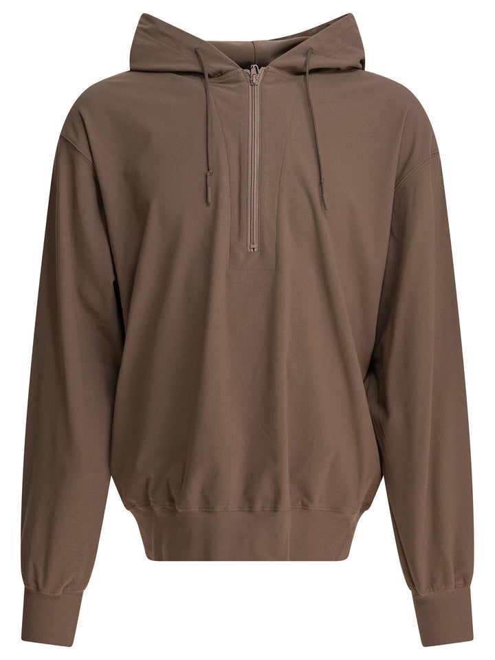 Daiwa Pier 39 Half Zipper Hoodie Sweatshirts - Beige | 94bd2d81661ca022d12558b63de967c8c938b273