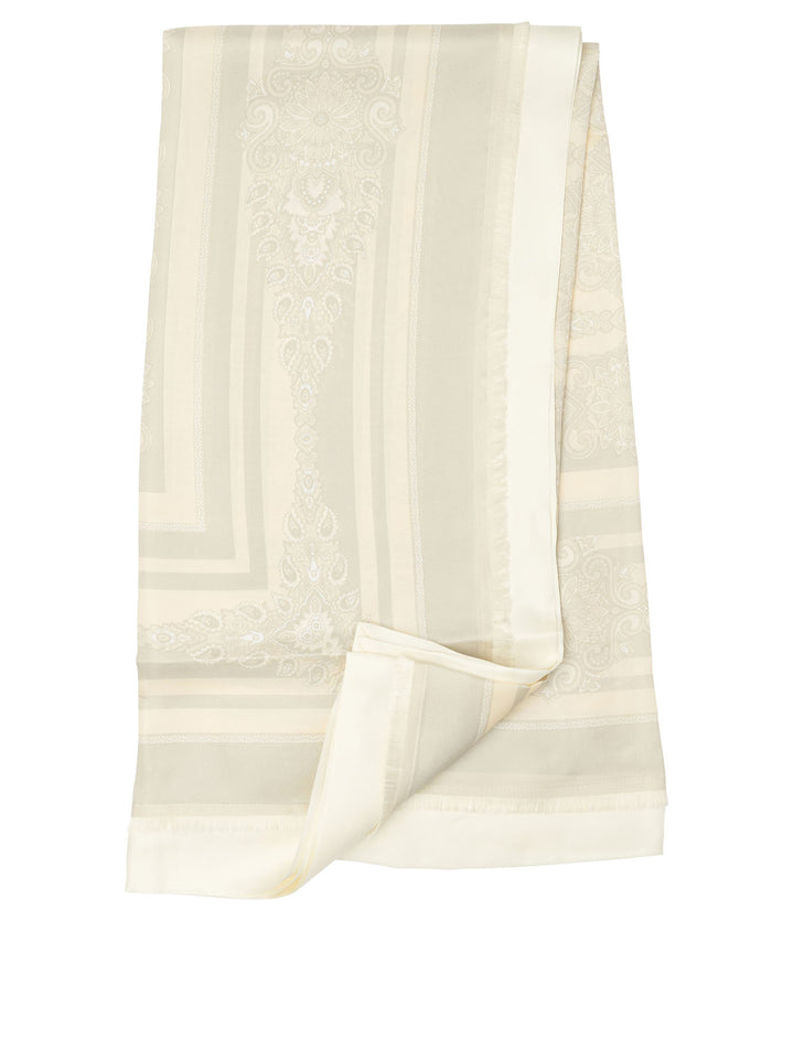 Etro Printed Silk Scarf Sciarpe & Foulard - White | 4a8a1658645f2d11ede42cfc6859c181cb058043
