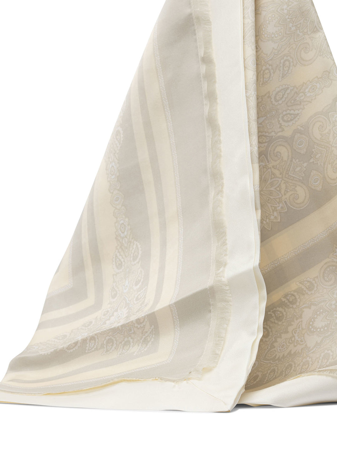 Etro Printed Silk Scarf Sciarpe & Foulard - White | 171672f1e62312b9de42d663daaebf4a23bfe14a