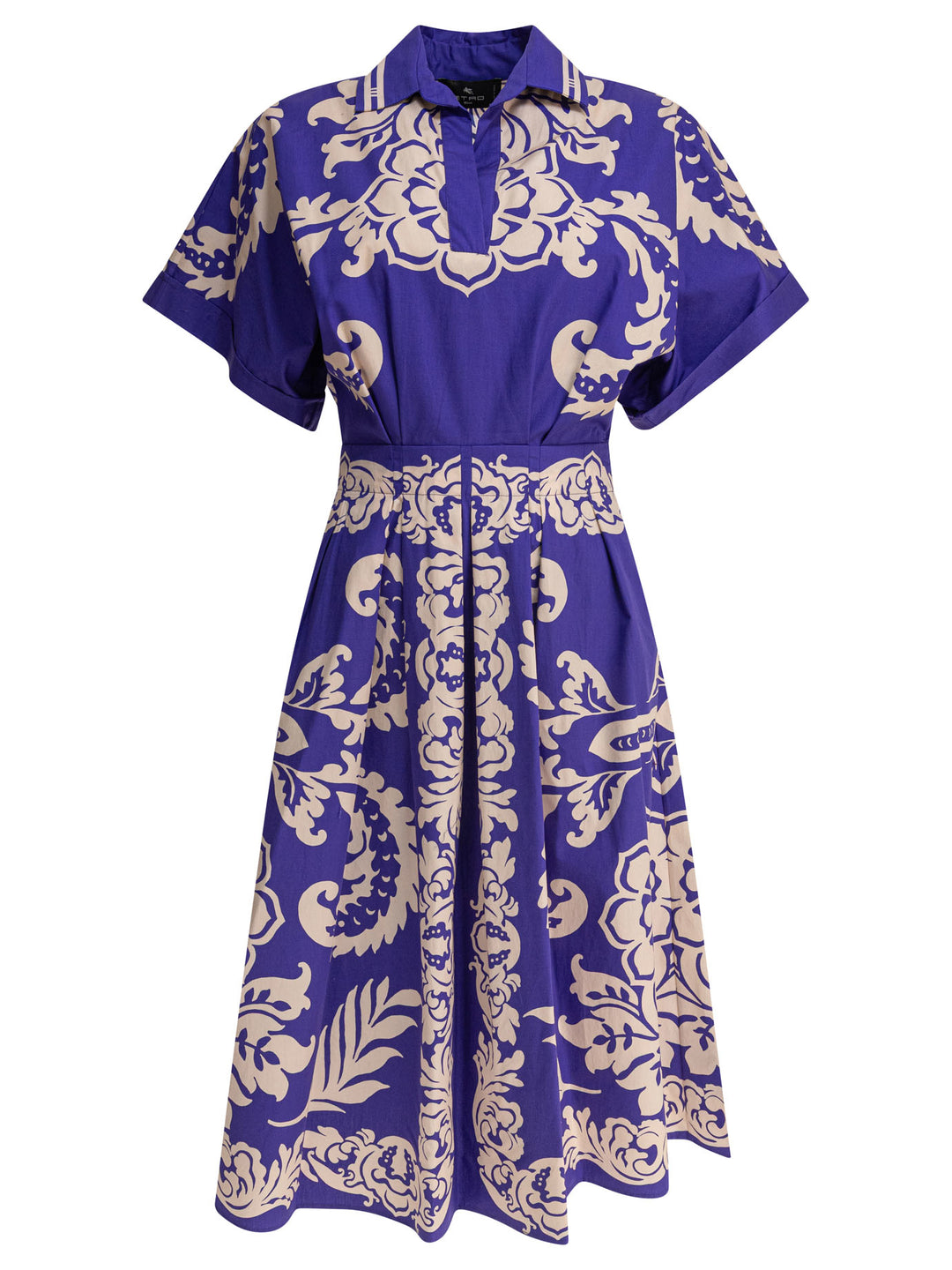 etro cotton dress Etro | Paisley Print Belted Shirt Dress | Multi | Size S