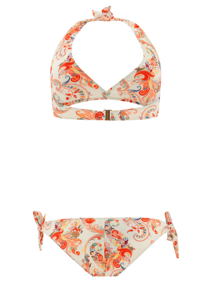 Etro Bikini With Paisley Print Swimwear - White | ae4c052738e2c560289b16898131b960ba823e8d
