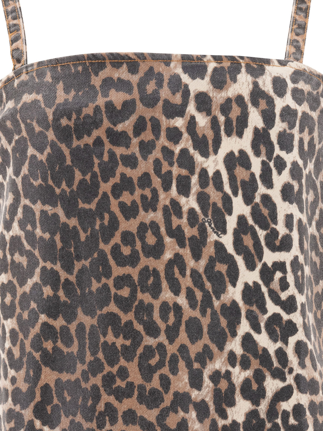 Ganni Leopard Dress Dresses - Brown | 365f8bd614c0bdd5438d3de4d72a108f3e9782c2