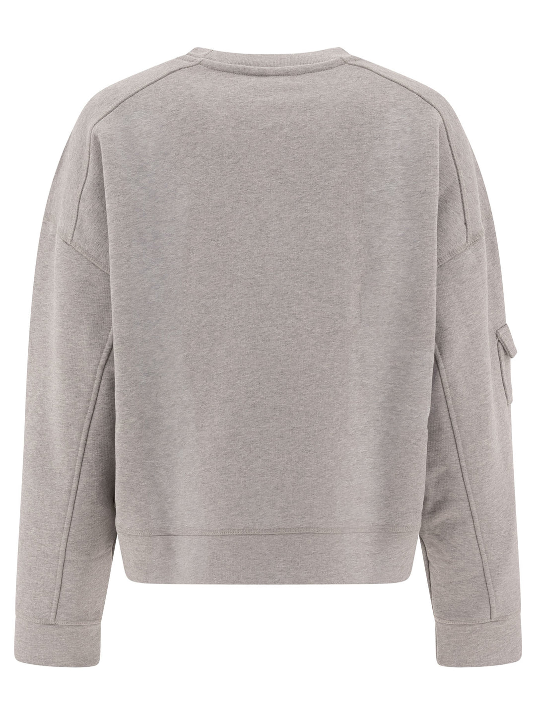 Ganni Sweatshirt With Asymmetrical Pockets Sweatshirts - Grey | 0c5119c2d25115df3d24cf5fcd1ec6f7bf0fb48e