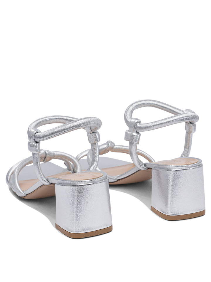 Gianvito Rossi Juno 55 Mm Sandals - Silver | 035c5f6772f6204e57d41459e5a17b3c94fef030