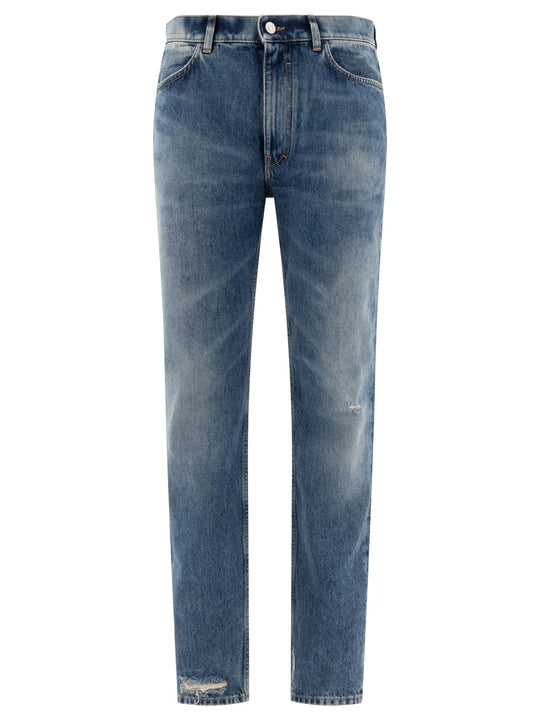 Straight-Leg Jeans Blue