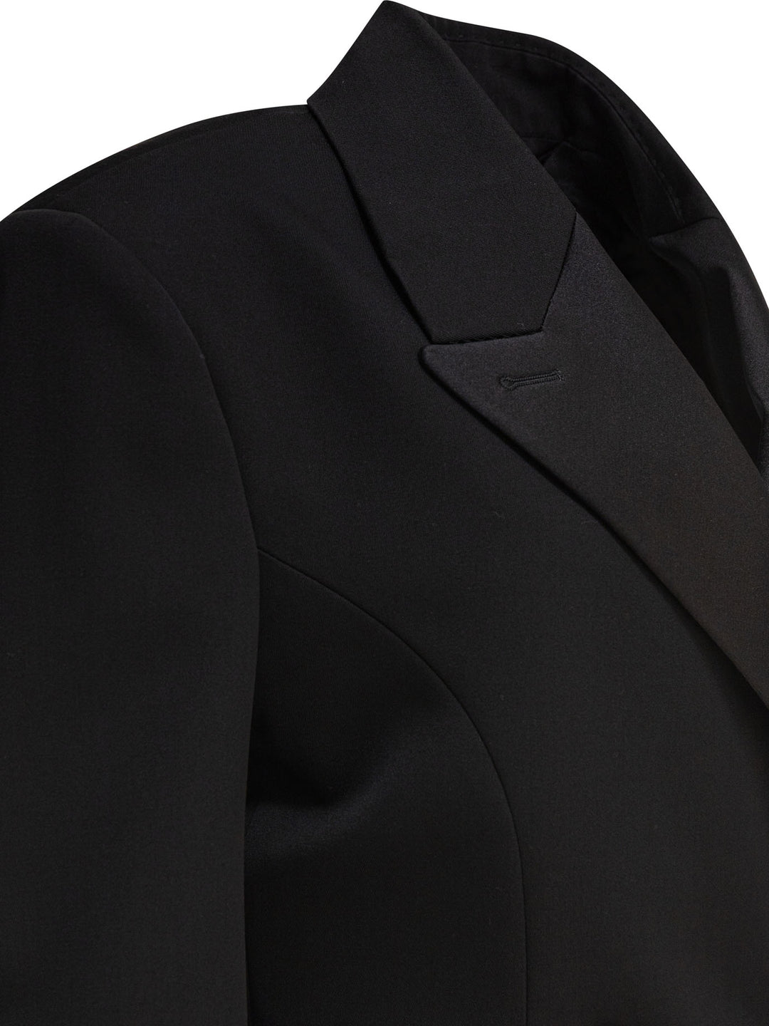 Givenchy Blazer With Pleated Back Jackets and Coats - Black | ad32b6f4403af3407b5489302d23c68cd9f324a8