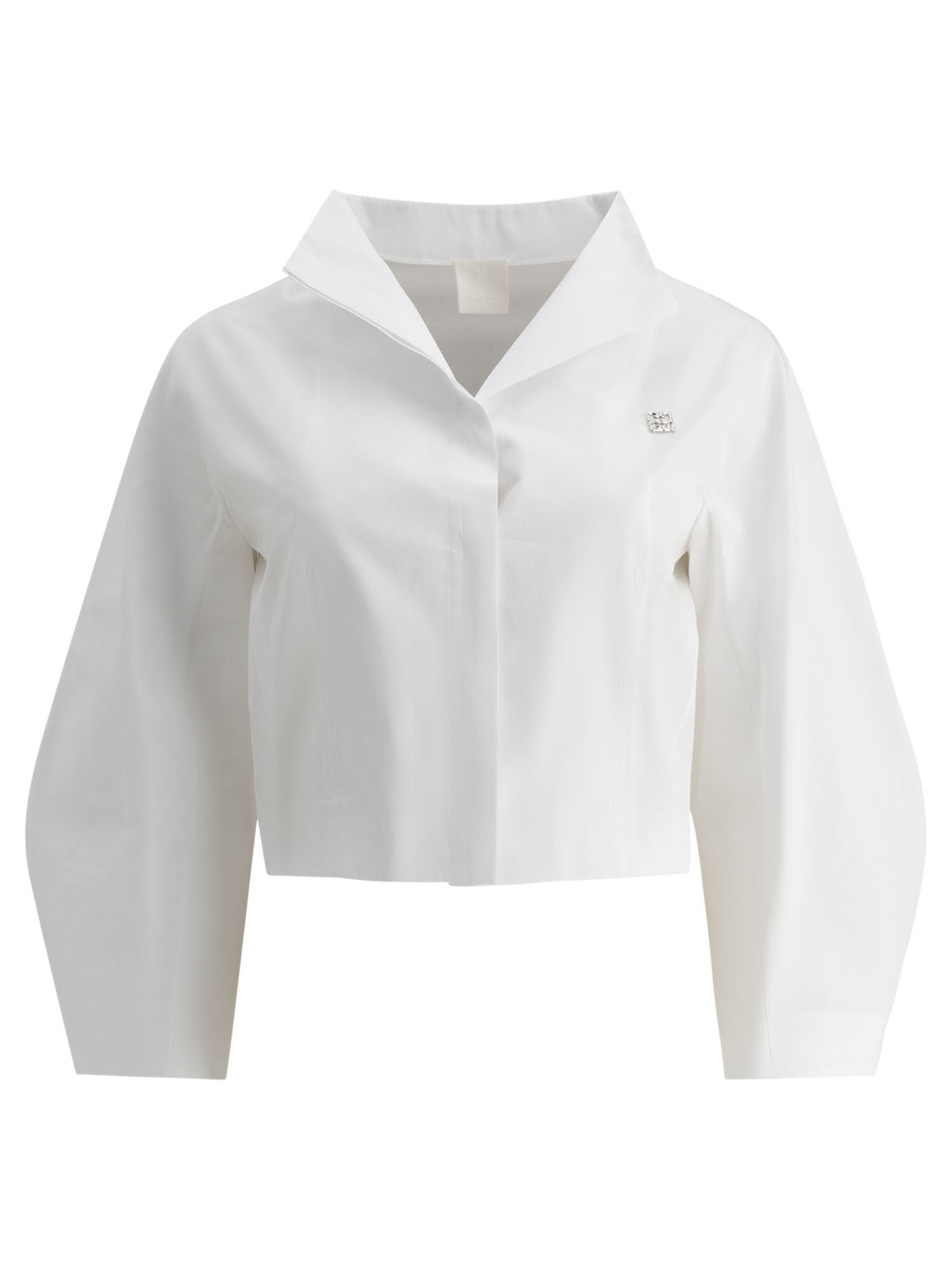 Givenchy Cropped Poplin Shirt Shirts - White | 41c6cbbf4991ee824c330f90e43f4c4cb081d25c