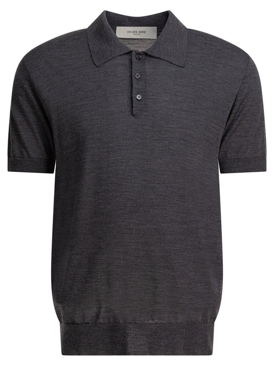 Merino Wool Polo Shirt Polo Shirts Grey