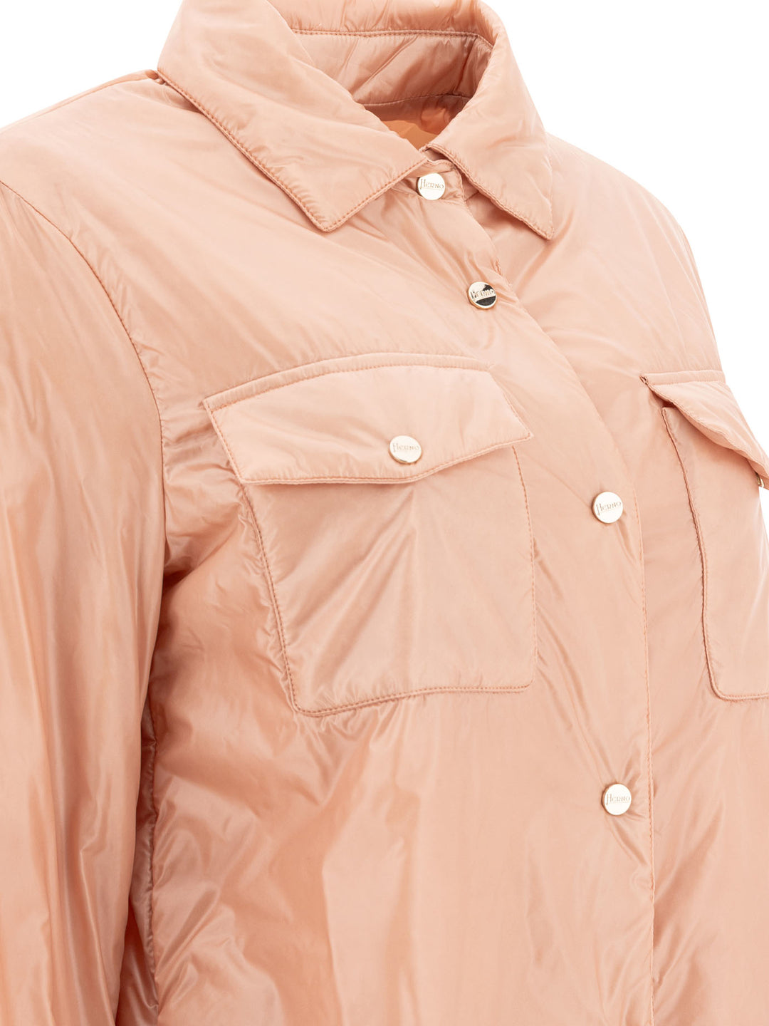 Herno Nylon Overshirt Jacket Jackets and Coats - Pink | 8dc1683439e0e1162e6173b734d2a92c1083a5de