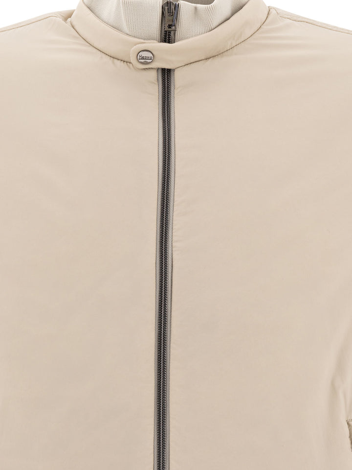 Herno Ecoage Bomber Jacket Jackets and Coats - Beige | 1987b9966257824963b80013d5ffbc33cc8a1080