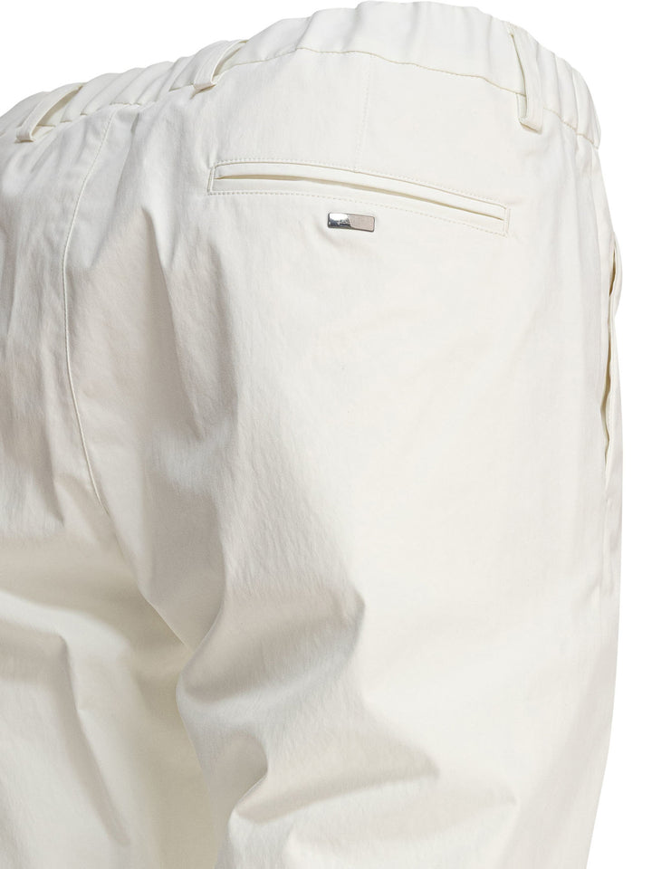 Herno Cotton Drawstring Pants Trousers - White | ccfae0cdfc1f4f18f62f95ddddaf443a23c02b1d