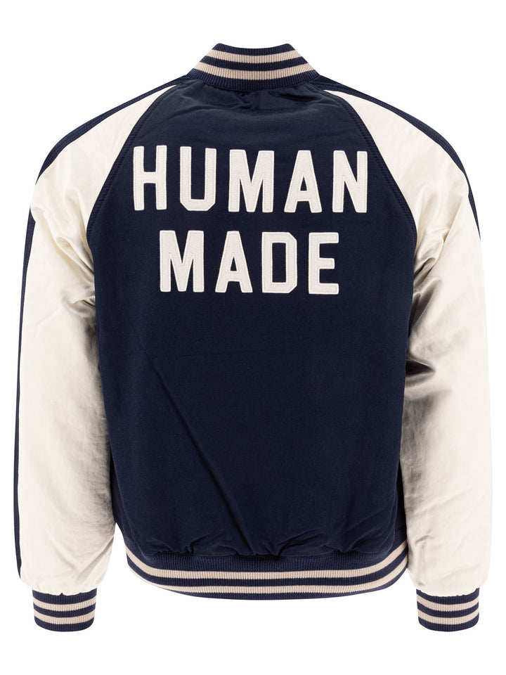 Human Made Vintage Style Bomber Jacket Jackets and Coats - Blue | c433f92b7d92810dcd4866c353888d3ddba2922f