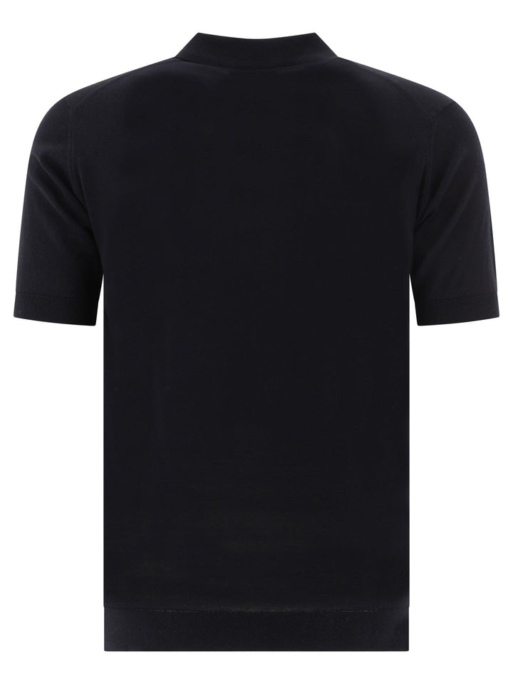 John Smedley Adrian Polo shirts - Black | f052aacba9c394e3b25918013d1215b264b74418