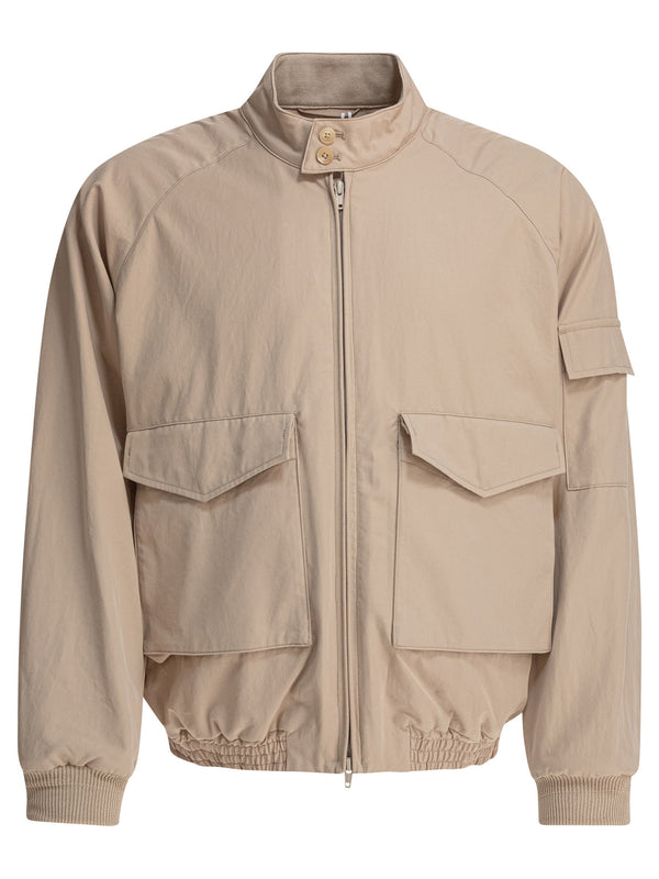 Lightweight Zippered Jacket Jackets And Coats Beige
