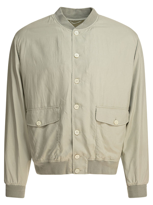 Silk Bomber Jacket Jackets And Coats Grey