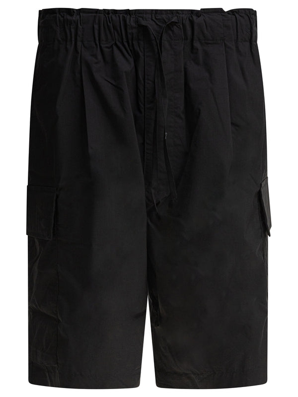 Cotton Cargo Shorts Black