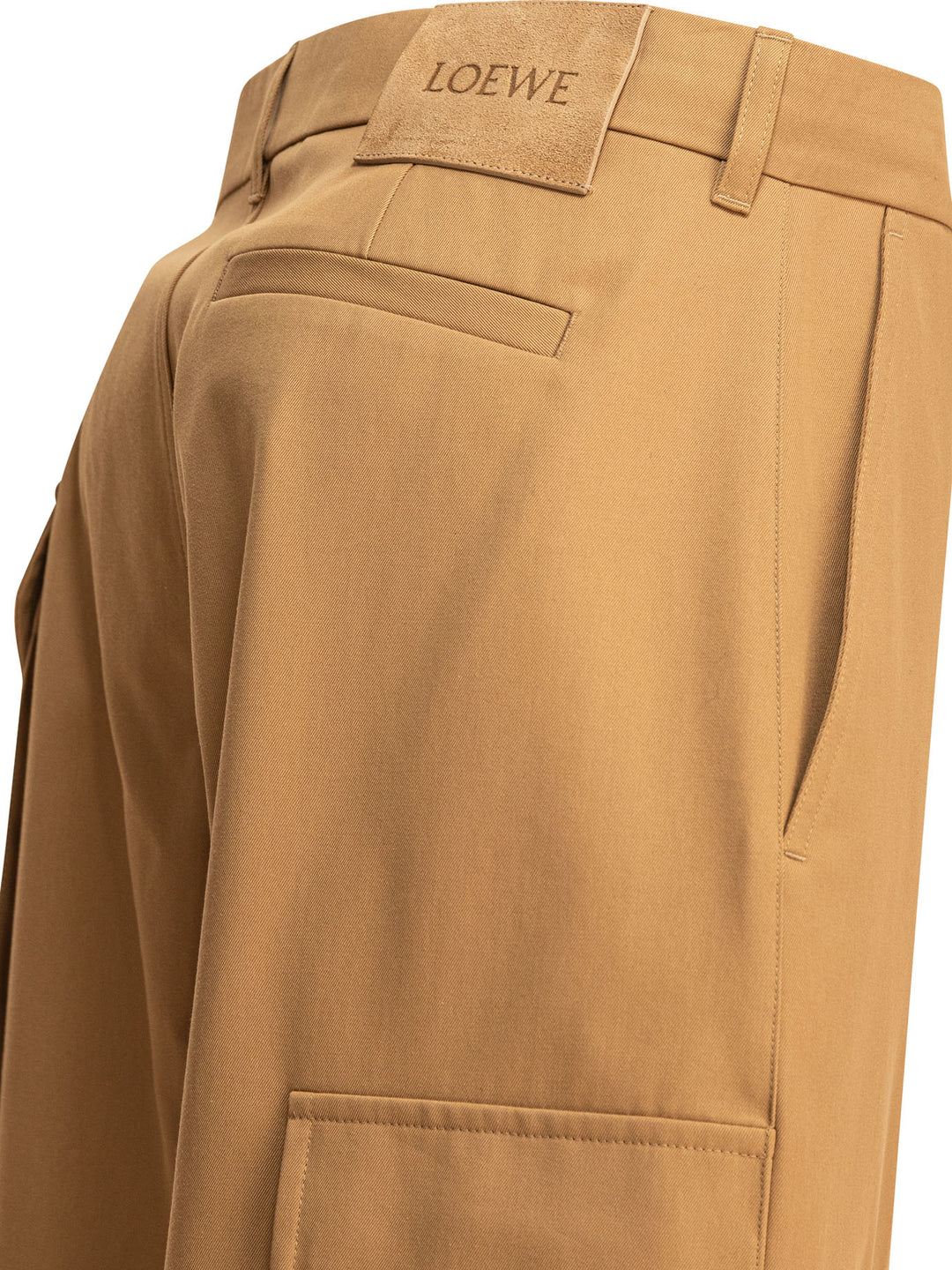 Loewe Cotton And Silk Cargo Trousers - Beige | 7ba5785916144824f65334c19a2269e652fc9222
