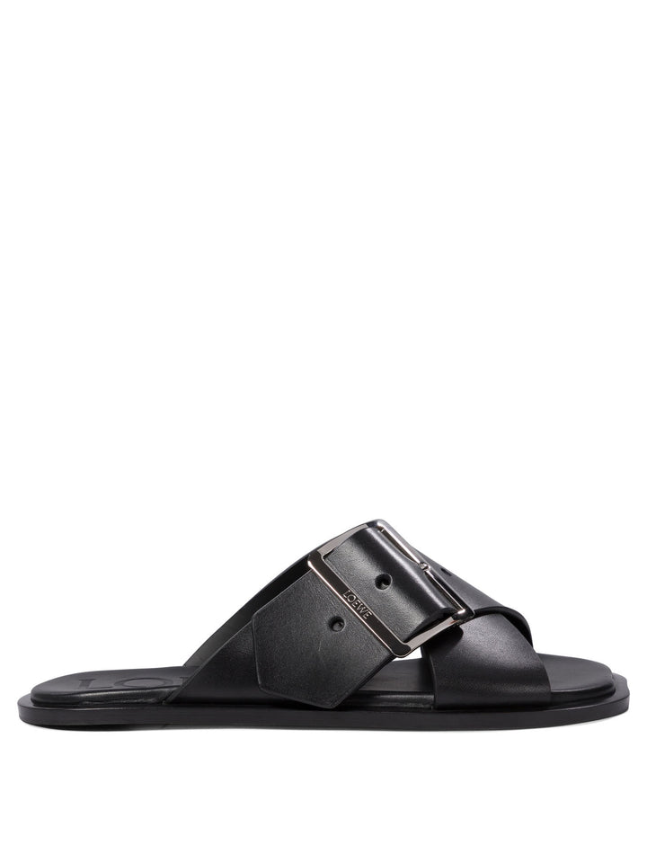 Loewe Petal Belt Sandals - Black | 6cbdfbb0abc477a6bbce07dfe7441032b5a398fd