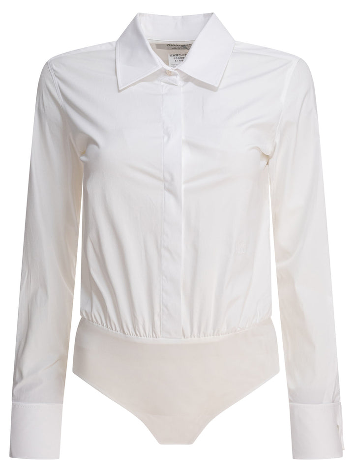 Max Mara Chemisier Bodysuits Tops - White | 83ce78b51c97e00915e1622b6e05637f8f8c469e