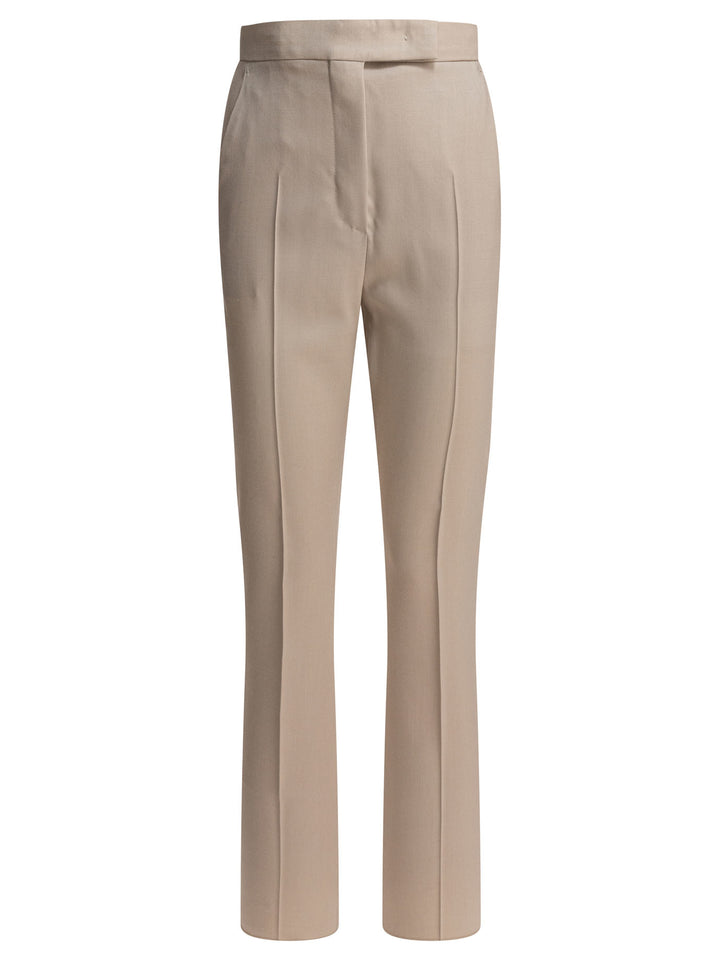 Max Mara Straight-Leg Trousers - Beige | 4086af8c545e8907a74e951ddb06ff6e0123dc6e