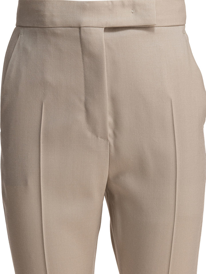 Max Mara Straight-Leg Trousers - Beige | e6b3ea6c7efd322d0bbe8b996ab24d938b9a7c9b