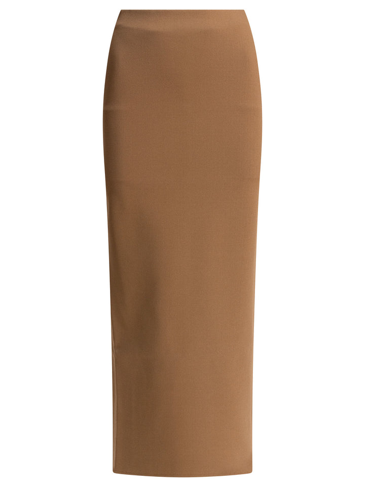 Max Mara Viscose Crepe Skirt Skirts - Brown | 9465432a07095304c355341d97c95b3823c55260