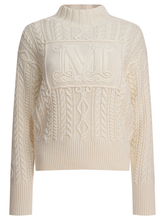 Wool And Cashmere Sweater Knitwear White