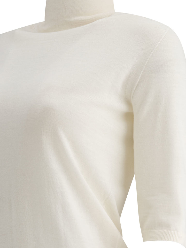 Max Mara Wool Turtleneck Knitwear - White | fd433664d77f603ffc85c33ae6d42ded525fa040