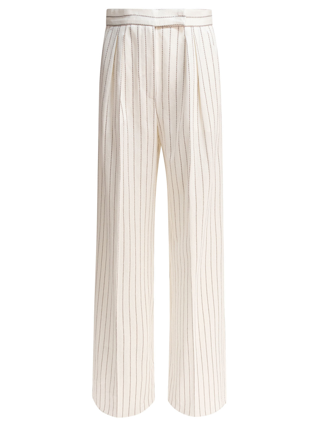 Max Mara Wide-Leg Trousers - White | 4f276d6927a0af1d8ab5f240032a2855b7795eb1
