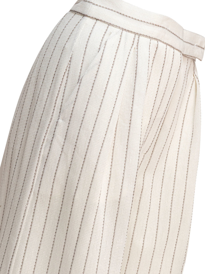 Max Mara Wide-Leg Trousers - White | a6aae59d36f8a47cca22597439740247c213071a