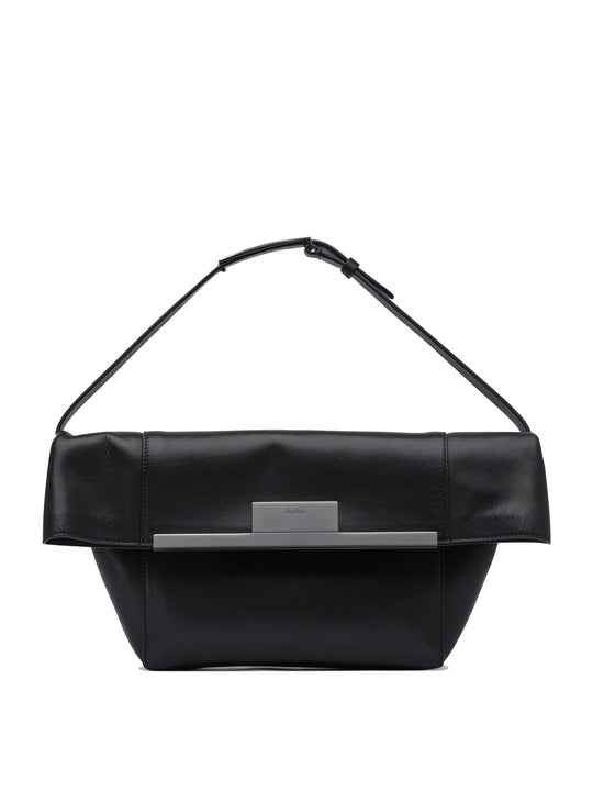 Clasp Shoulder Bags Black