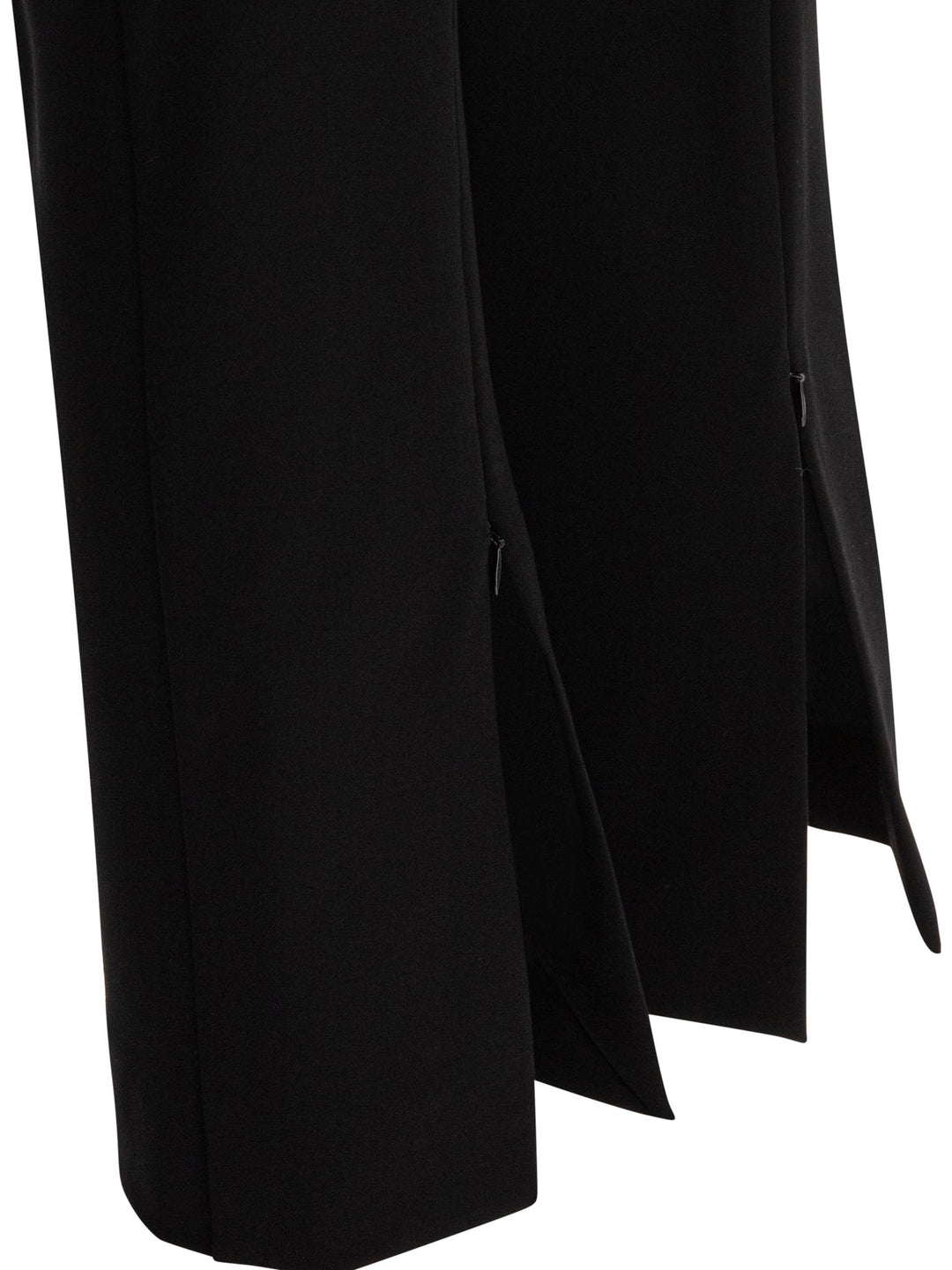 Max Mara Sportmax Flared Pants With Leather Belt Trousers - Black | 0d32f059b9607751b1a36b63327d850cccc49cbe