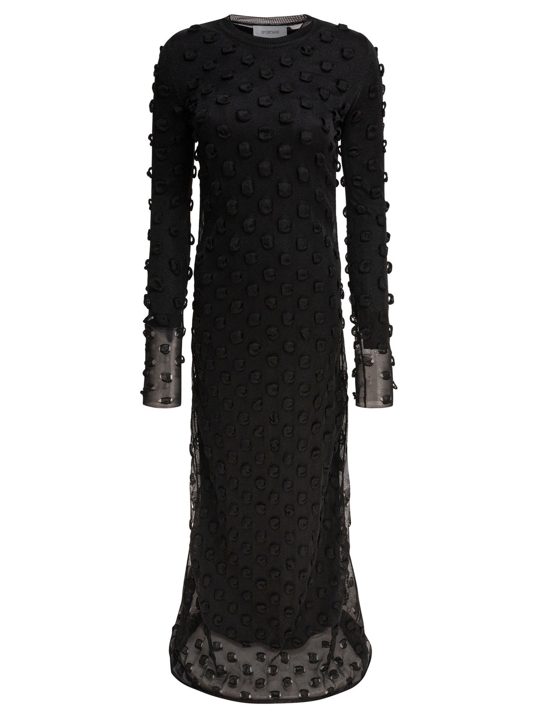 Max Mara Sportmax Long Flared Dress Dresses - Black | 6894ce4358a0bce65bc272091993e2309f3b32c4