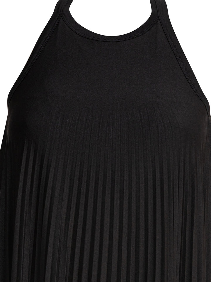 Max Mara Sportmax Long Dress With Open Back Dresses - Black | 3975de9079a939e51d161c74f344ff4bdb94f752
