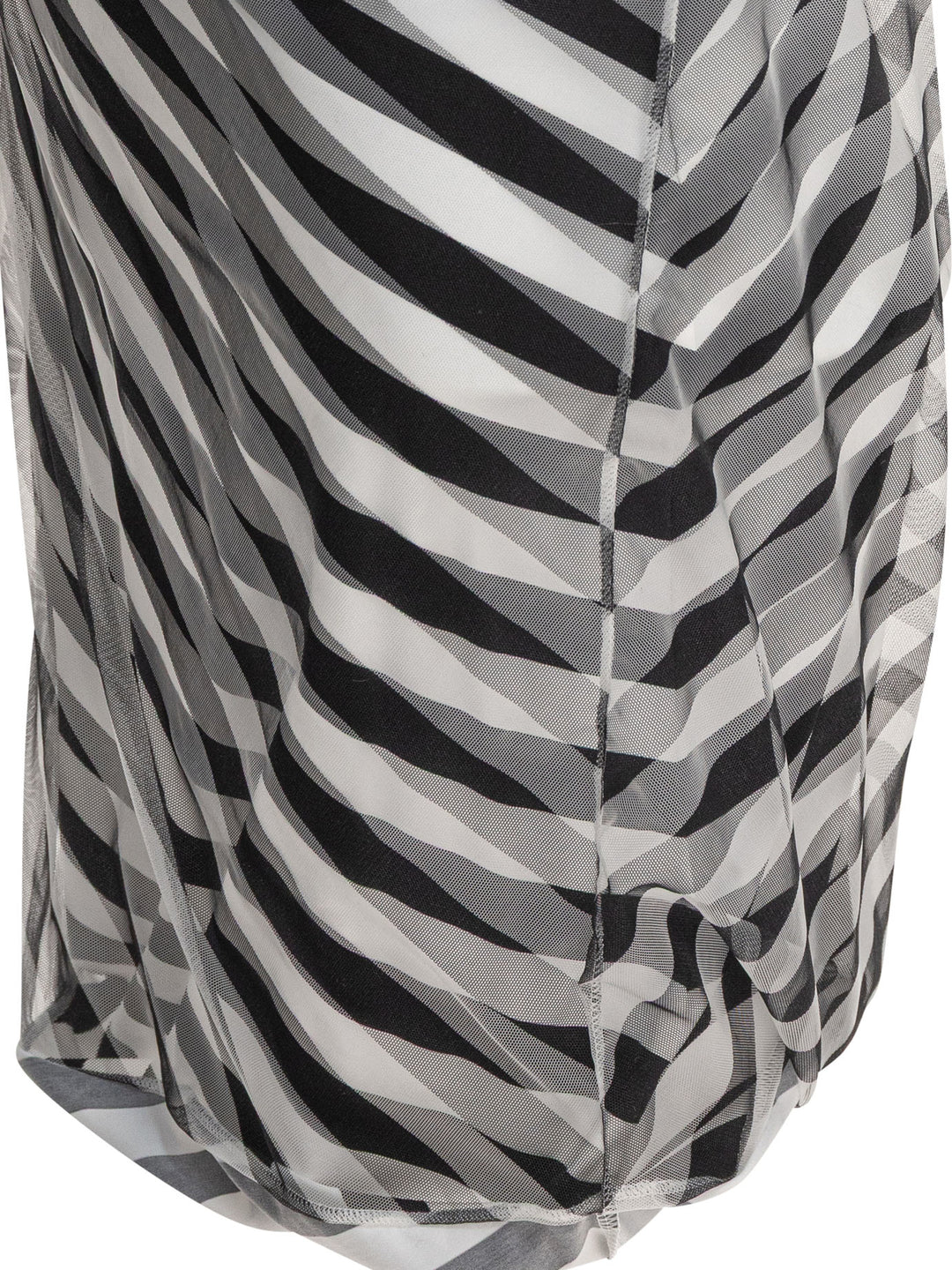 Max Mara Sportmax Draped Striped Dress Dresses - Black | a3d79e0f3be6d8285bca47dd4ab25c2ea939255e