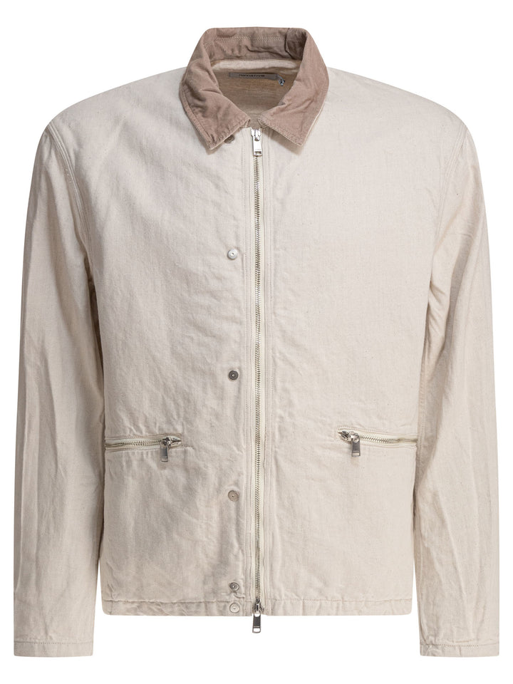Nonnative Cotton Overshirt Jacket Jackets and Coats - White | 241abb907b89f4ebb5badeb8f705c53de0e6204c