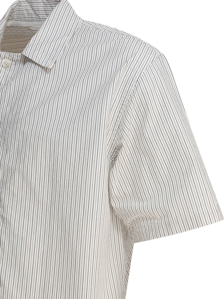 Norse Projects Mads Poplin Stripe Ss Shirts - Beige | 5bf7a4c6dc13b4566f4f16d73bf45525537c8afd