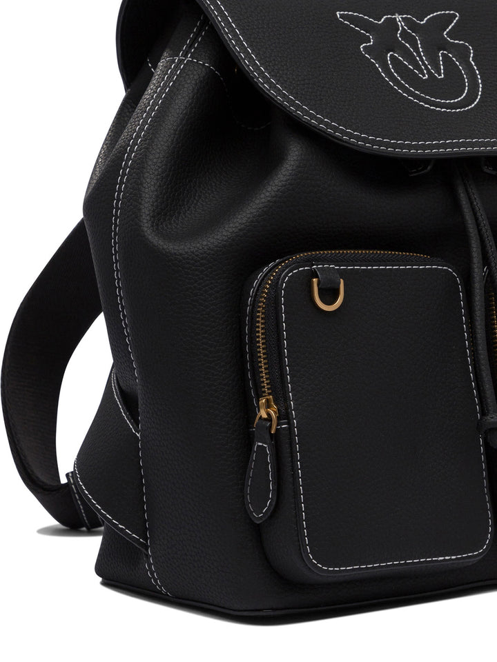 Pinko Zainetto Multitasche In Pelle Bottalata Backpacks & Travels - Black | 6153188216bd20fe16940097125b991eea5b5bdd