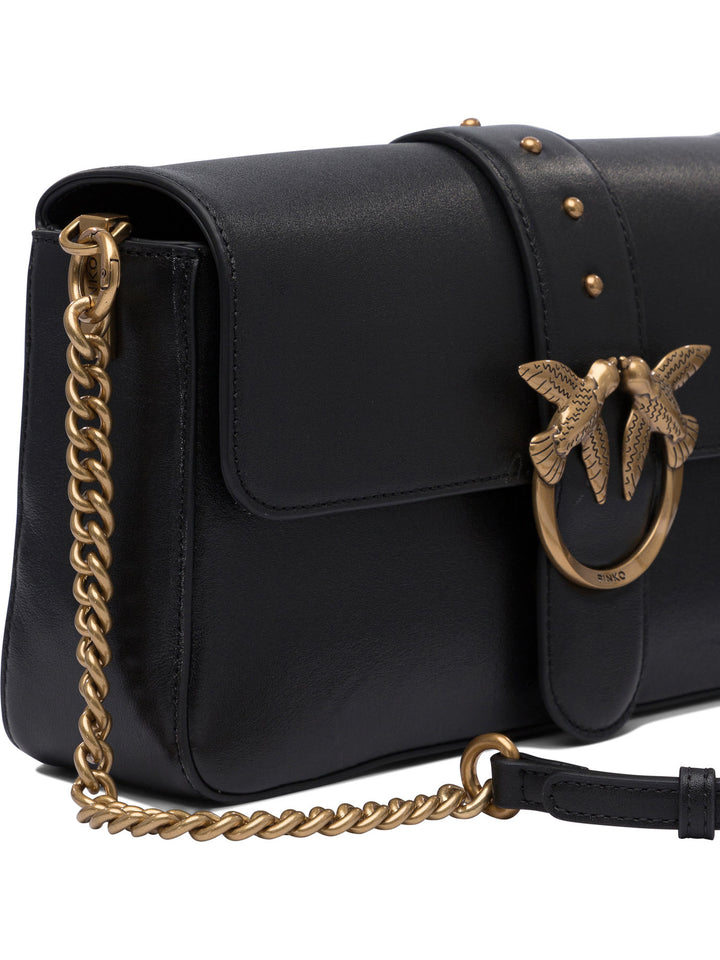 Pinko Love Bag Crossbody Bags - Black | 7deffc5cd942f7aec05c5a18d468f5a92801d24f