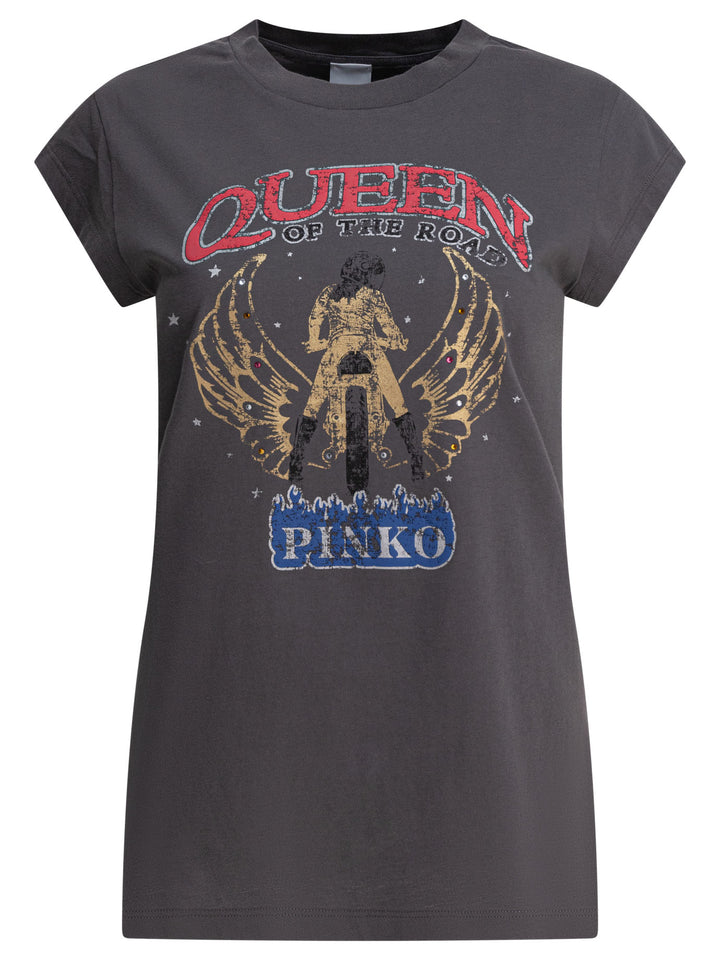 Pinko  T-shirts - Grey | ec94cc738dc2014647cc4aaa693e965bea2ab642