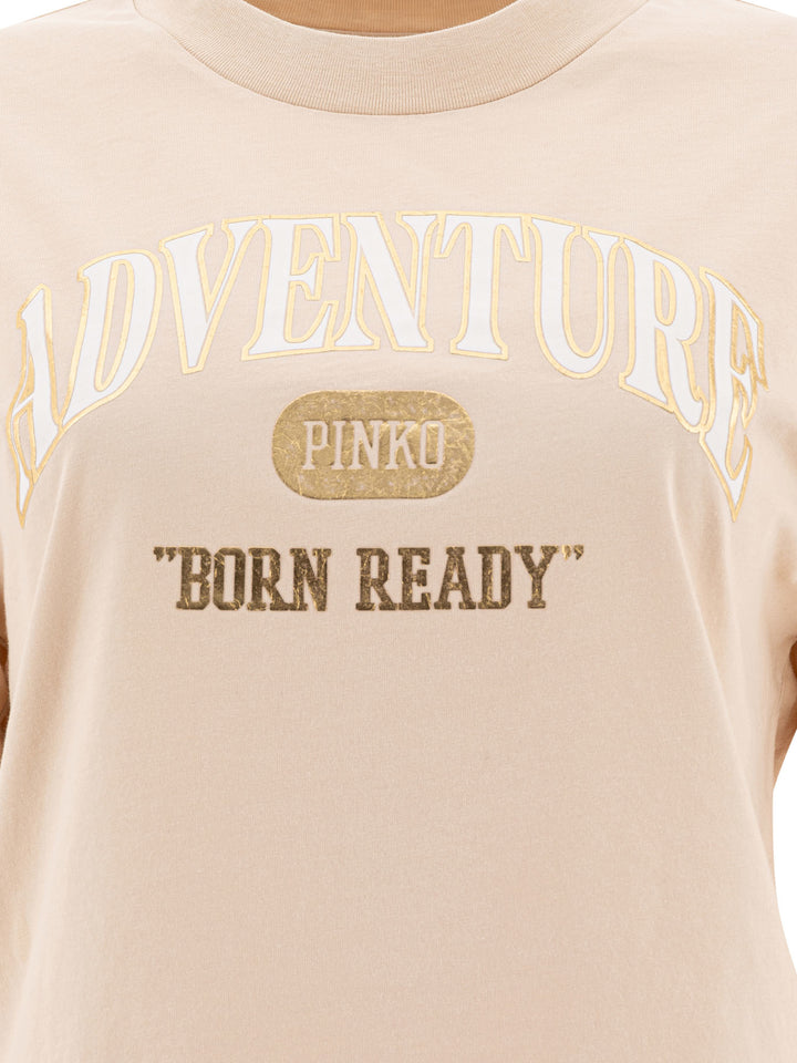 Pinko  T-shirts - Beige | 53542468cca9f54bf530f42aad13a9df2f3b2a60