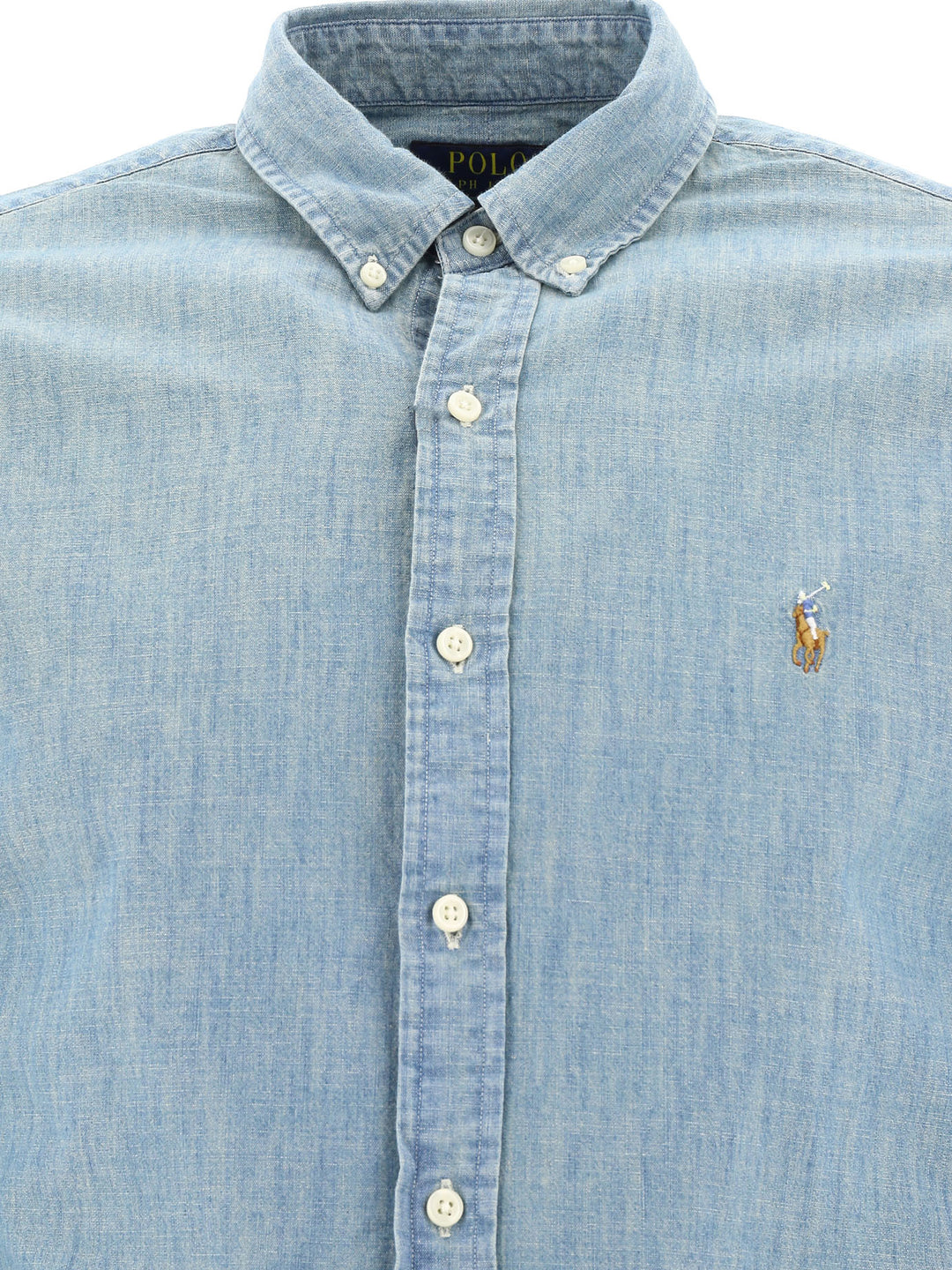Polo Ralph Lauren Slim-Fit Chambray Shirt Shirts - Light blue | 5bc898c3911fd97c33554a627549eeb2be91efc2