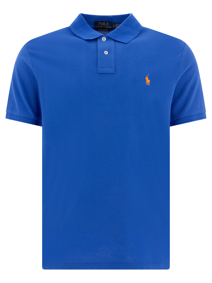 Polo Ralph Lauren Pique Polo Shirt Polo shirts - Blue | 9d5bd7dee5a8c7f8cc09662345a240d3ca914990