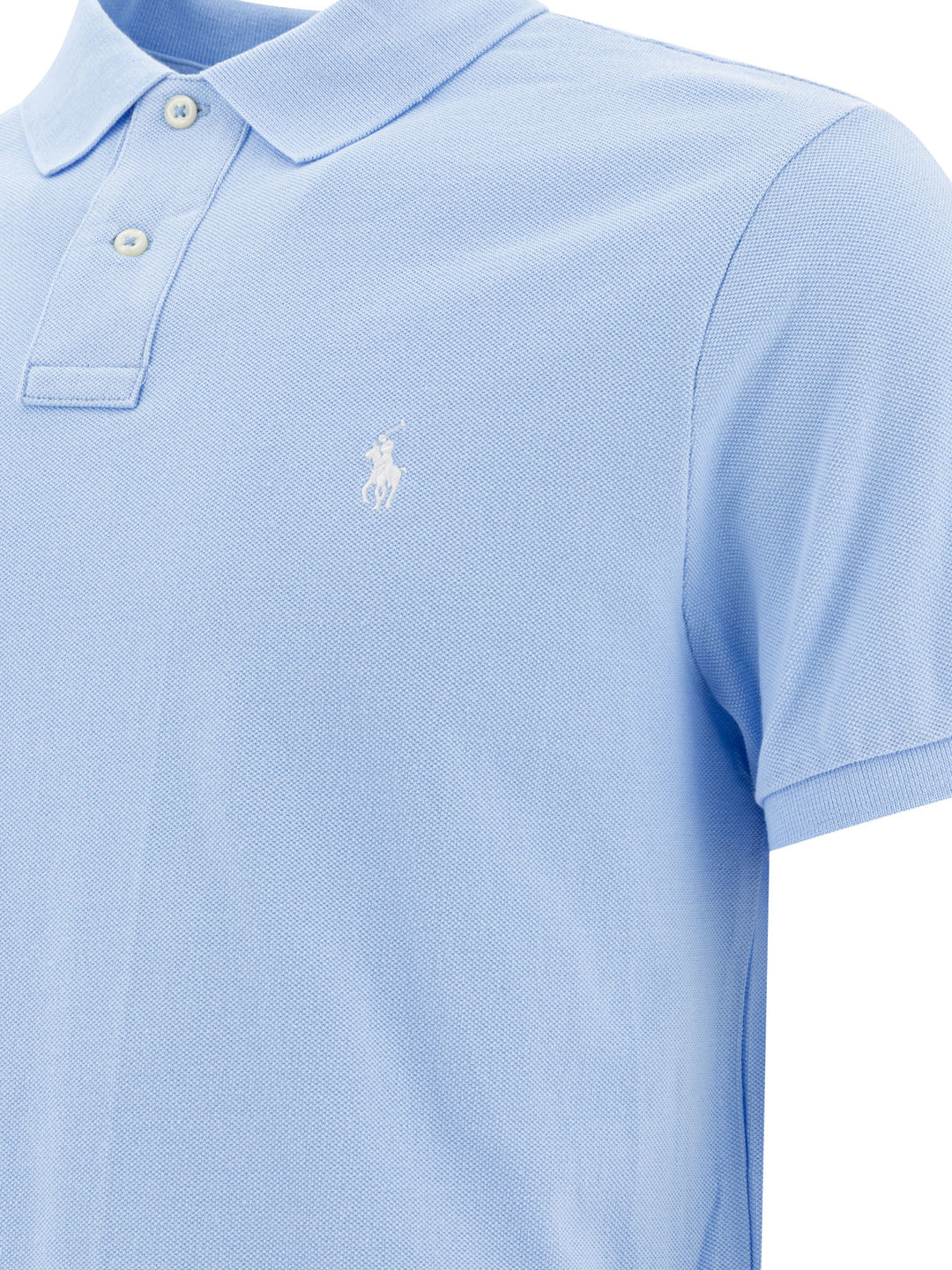 Polo Ralph Lauren Pique Polo Shirt Polo shirts - Light blue | 187fe33ccce1307d844503125d71845e947bc778