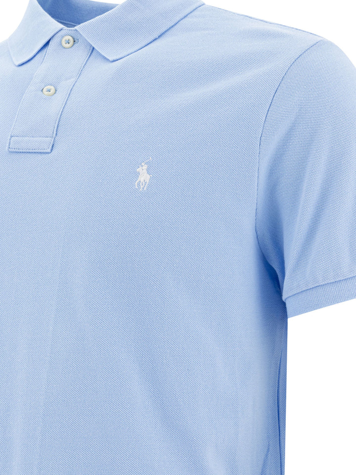 Polo Ralph Lauren Pique Polo Shirt Polo shirts - Light blue | 187fe33ccce1307d844503125d71845e947bc778