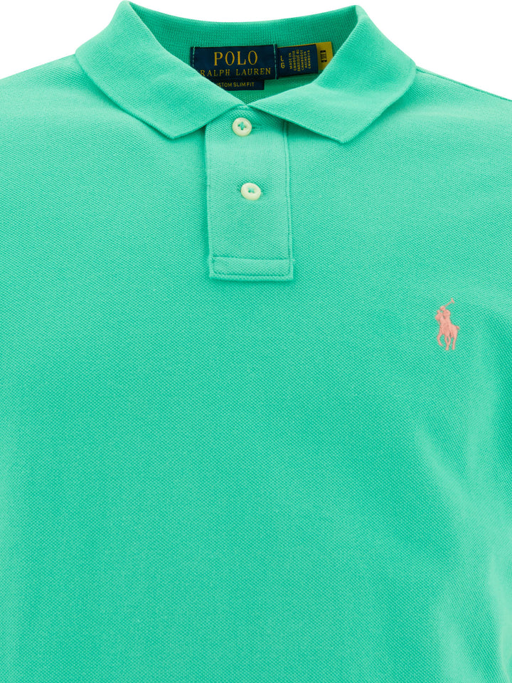 Polo Ralph Lauren Pique Polo Shirt Polo shirts - Green | c4dcff7a27673ecaebe55426b6cb9acb1a309d74